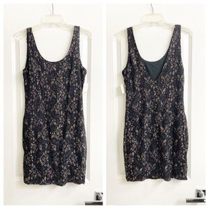 NEW Alythea black/gold sequin mini dress